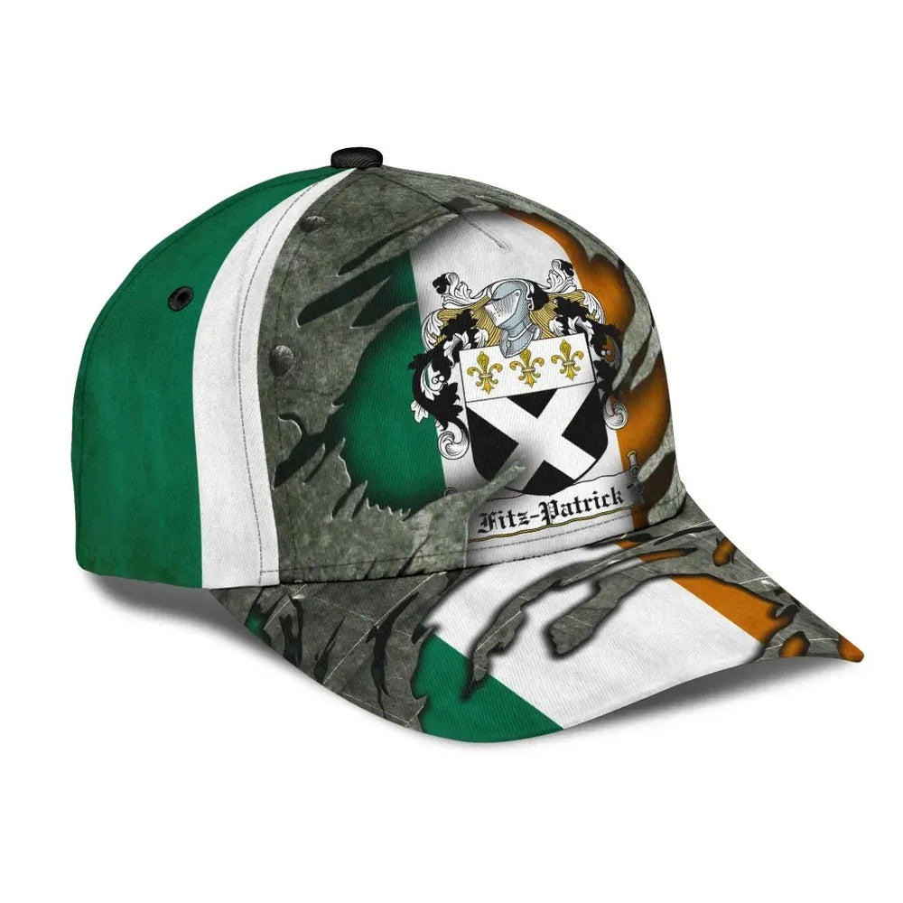 Clan Fitzpatrick Coat Of Arms - Irish Family Crest Classic Cap MT49 Fitzpatrick Coat Of Arms Irish Cap