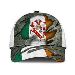 Clan Vance Coat Of Arms - Irish Family Crest Classic Cap QD16 Vance Coat Of Arms Irish Cap