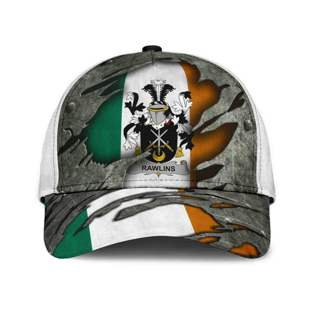 Clan Rawlins Coat Of Arms - Irish Family Crest Classic Cap XM81 Rawlins Coat Of Arms Irish Cap