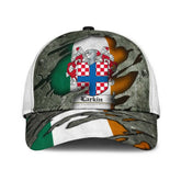 Clan Larkin Coat Of Arms - Irish Family Crest Classic Cap FF58 Larkin Coat Of Arms Irish Cap