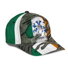 Clan Hanna Coat Of Arms - Irish Family Crest Classic Cap KY82 Hanna Coat Of Arms Irish Cap