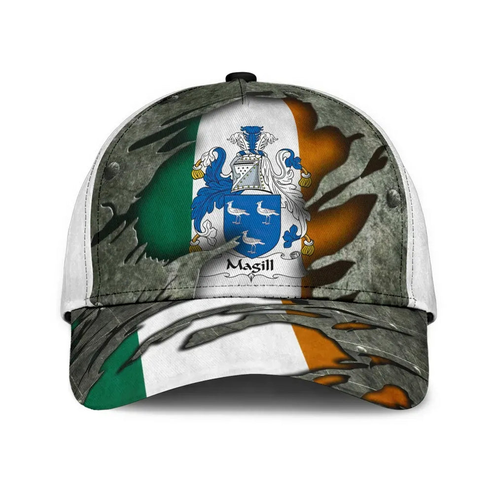 Clan Magill Coat Of Arms - Irish Family Crest Classic Cap YF79 Magill Coat Of Arms Irish Cap