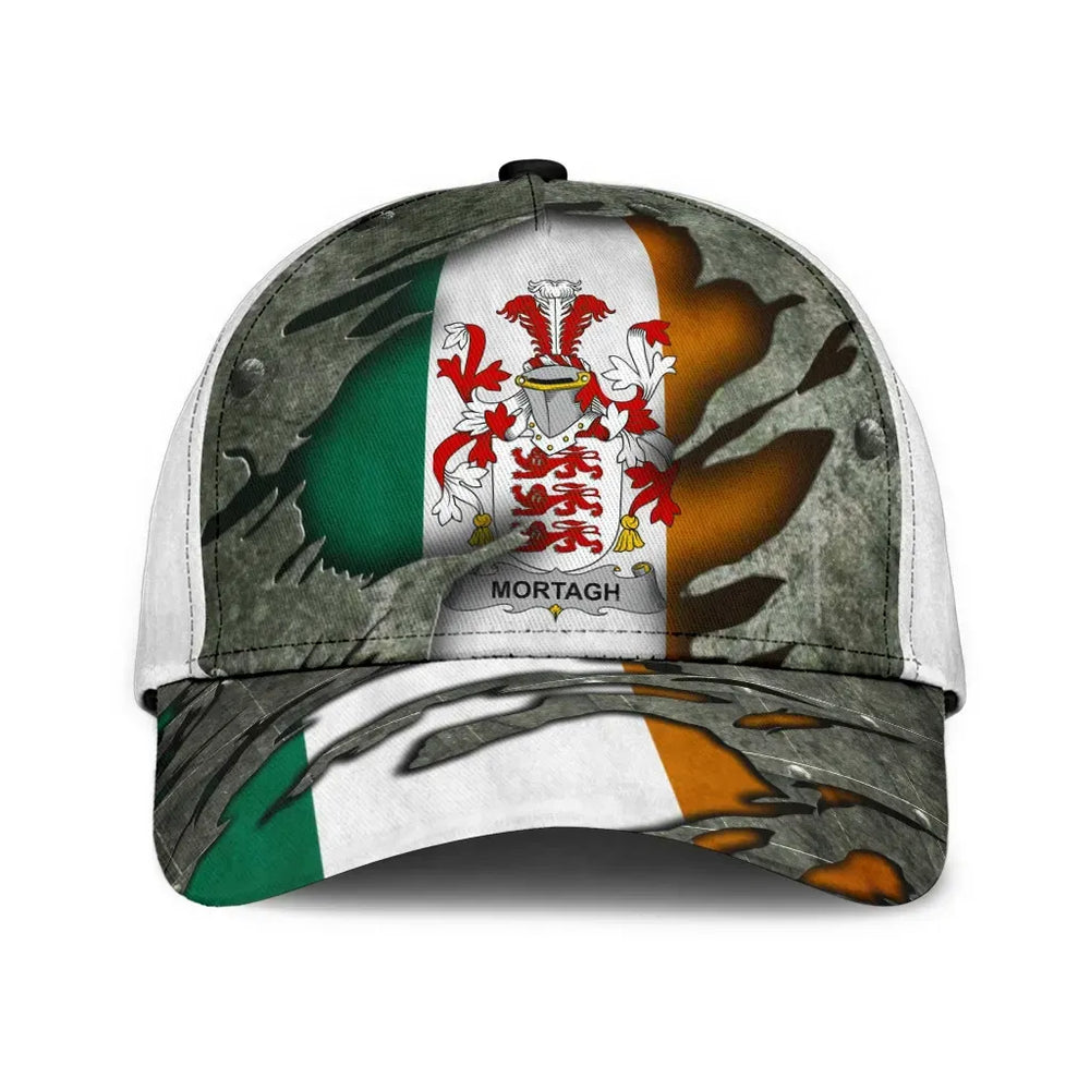 Clan Mortagh Coat Of Arms - Irish Family Crest Classic Cap CH68 Mortagh Coat Of Arms Irish Cap