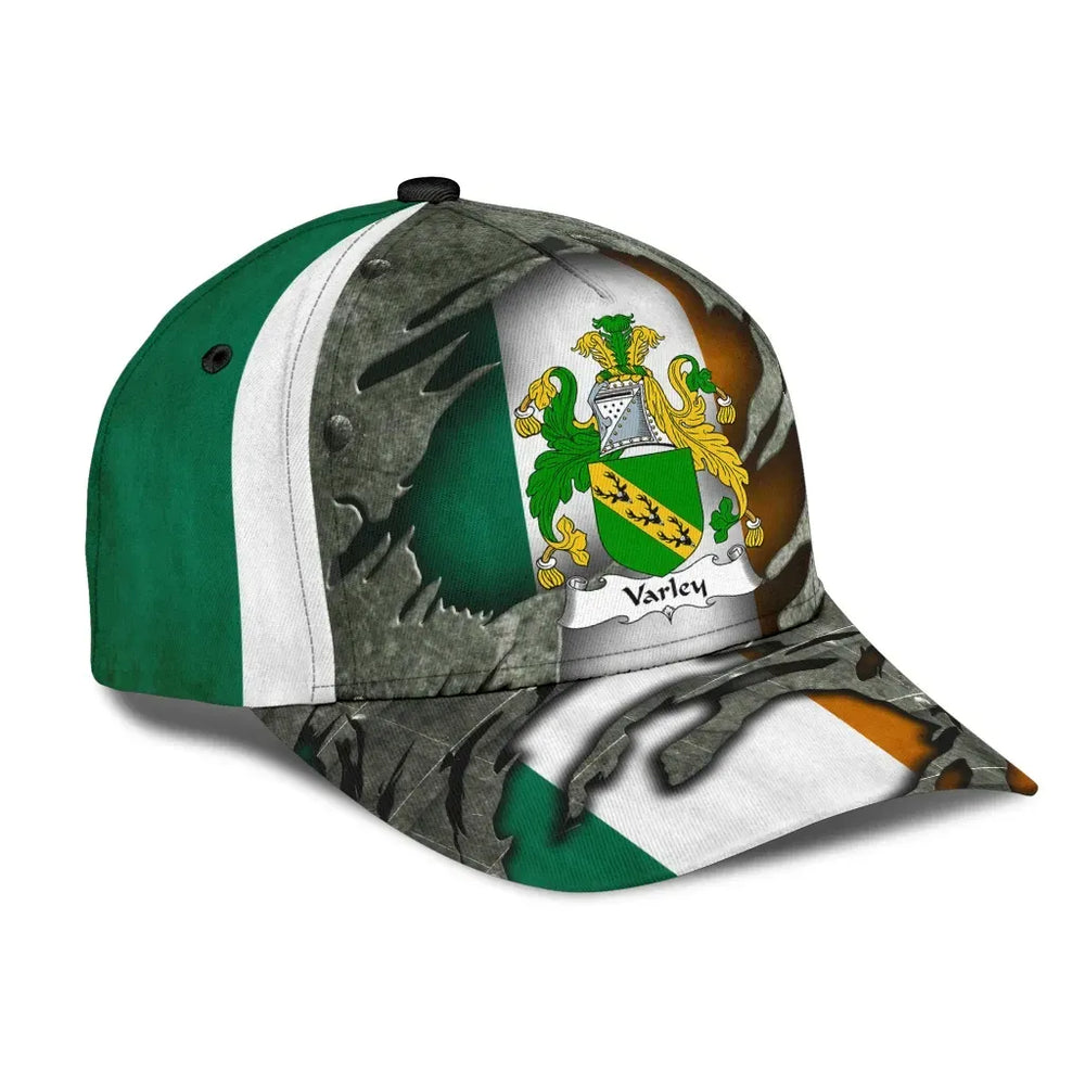 Clan Varley Coat of Arms - Irish Family Crest Classic Cap KA27 Universal Fit Irish Cap