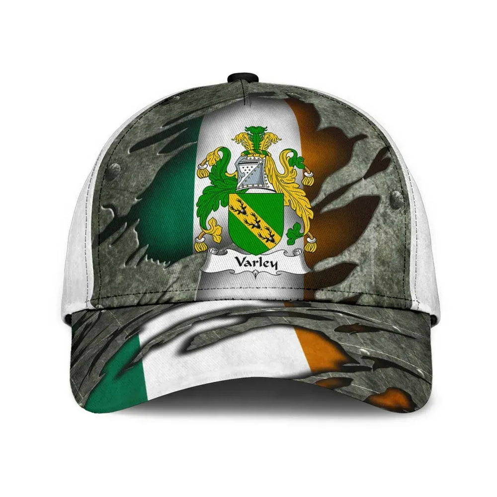 Clan Varley Coat of Arms - Irish Family Crest Classic Cap KA27 Universal Fit Irish Cap