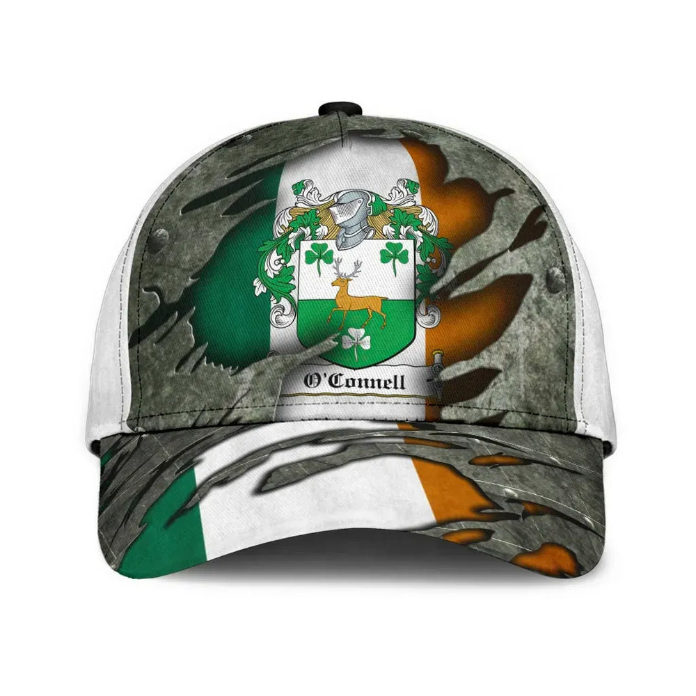 Clan Oconnell Coat Of Arms - Irish Family Crest Classic Cap GI48 Oconnell Coat Of Arms Irish Cap