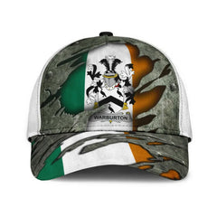 Clan Warburton Coat Of Arms - Irish Family Crest Classic Cap GF76 Warburton Coat Of Arms Irish Cap
