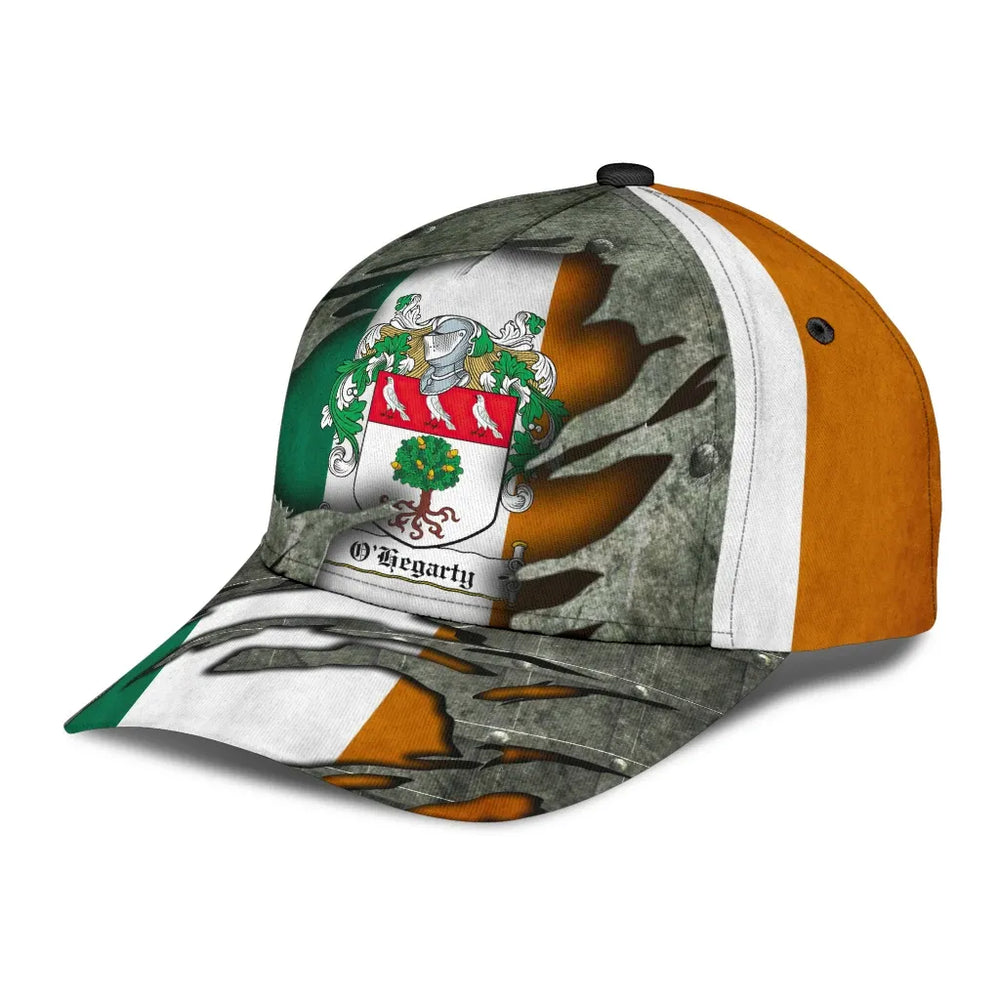 Clan Ohegarty Coat Of Arms - Irish Family Crest Classic Cap VP84 Ohegarty Coat Of Arms Irish Cap