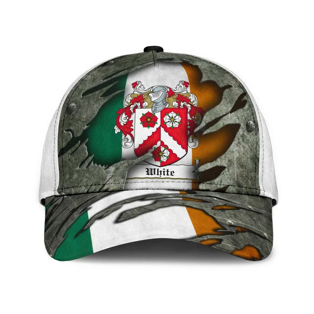 Clan White Coat Of Arms - Irish Family Crest Classic Cap DG47 White Coat Of Arms Irish Cap