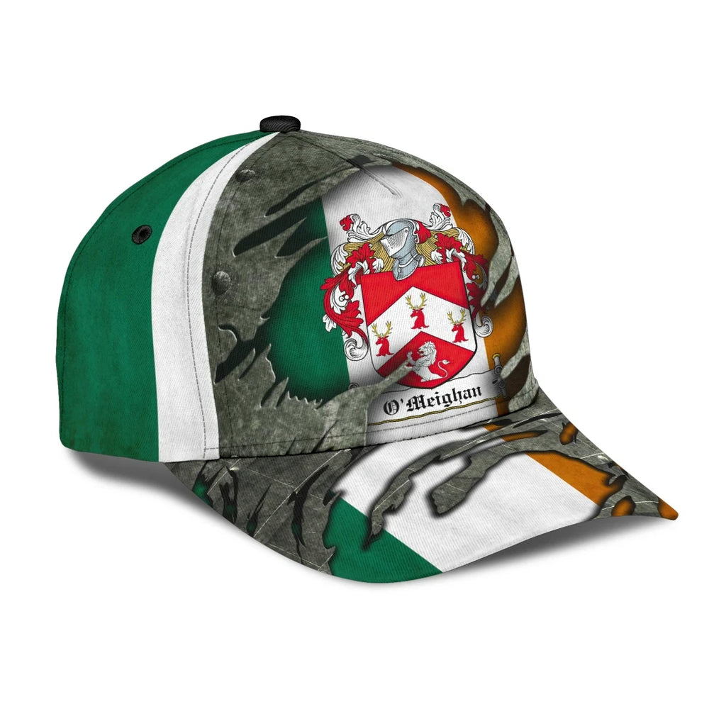 Clan Omeighan Coat Of Arms - Irish Family Crest Classic Cap LT56 Omeighan Coat Of Arms Irish Cap