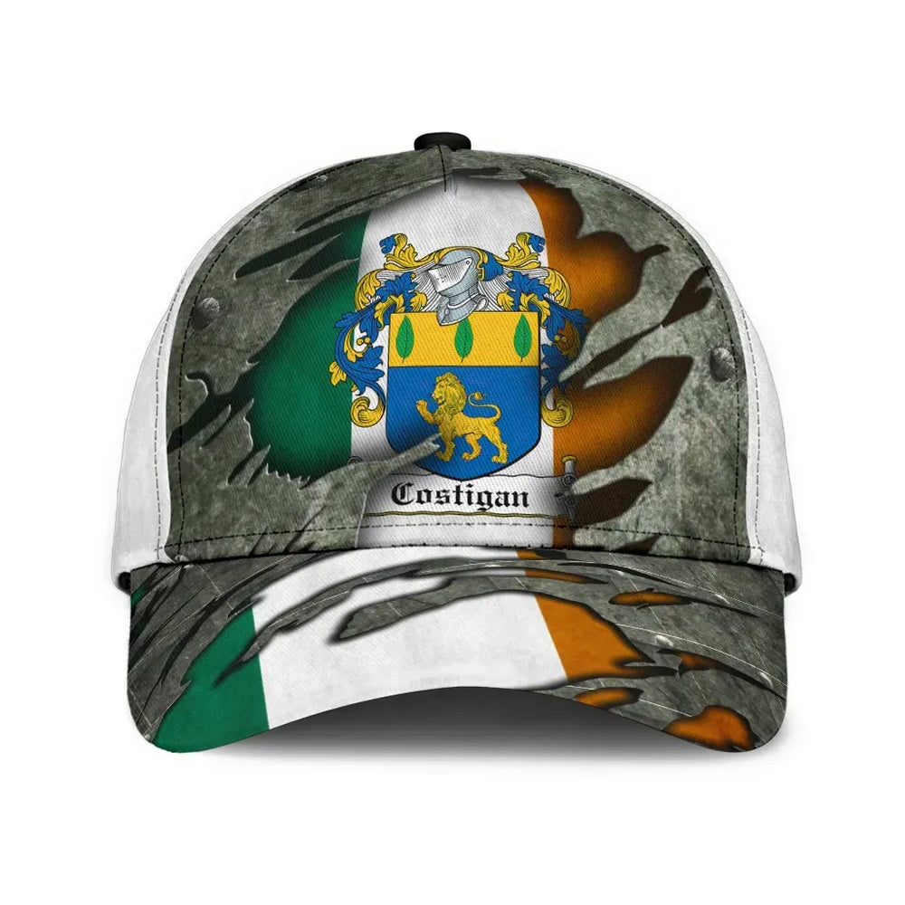 Clan Costigan Coat Of Arms - Irish Family Crest Classic Cap DW12 Costigan Coat Of Arms Irish Cap