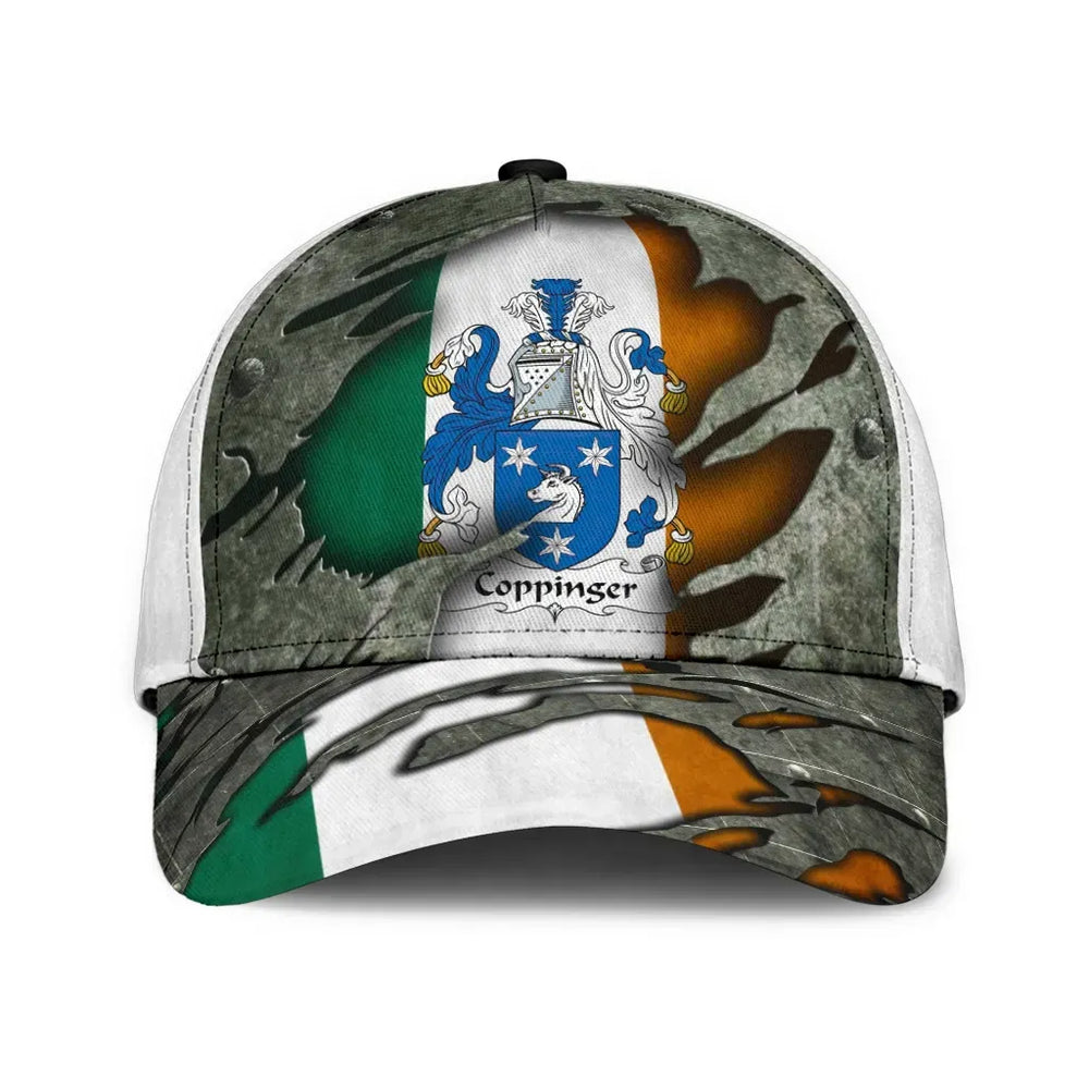 Clan Coppinger Coat Of Arms - Irish Family Crest Classic Cap JE71 Coppinger Coat Of Arms Irish Cap
