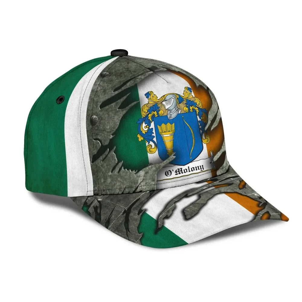 Clan Omolony Coat Of Arms - Irish Family Crest Classic Cap XT79 Omolony Coat Of Arms Irish Cap