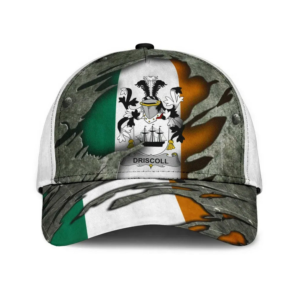 Clan Driscoll Coat Of Arms - Irish Family Crest Classic Cap HL22 Driscoll Coat Of Arms Irish Cap