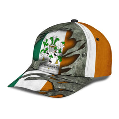 Clan Osharkey Coat Of Arms - Irish Family Crest Classic Cap NJ34 Osharkey Coat Of Arms Irish Cap