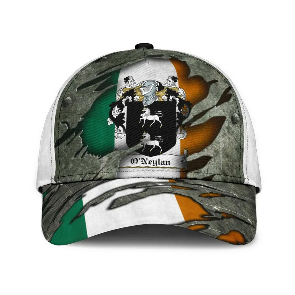 Clan Oneylan Coat Of Arms - Irish Family Crest Classic Cap EC19 Oneylan Coat Of Arms Irish Cap