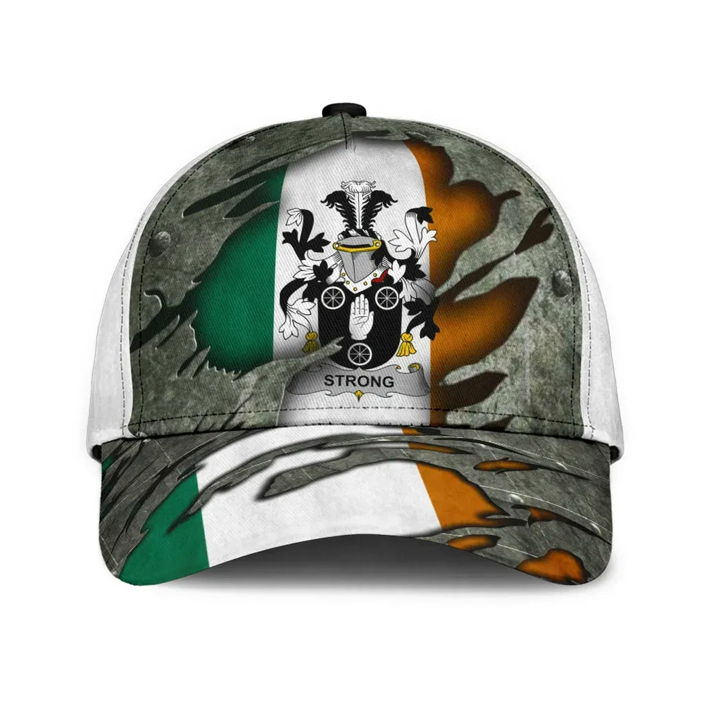 Clan Strong Coat Of Arms - Irish Family Crest Classic Cap OL20 Strong Coat Of Arms Irish Cap