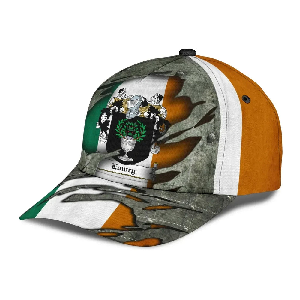 Clan Lowry Coat Of Arms - Irish Family Crest Classic Cap CP73 Lowry Coat Of Arms Irish Cap