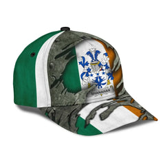 Clan Shanahan Coat Of Arms - Irish Family Crest Classic Cap RK22 Shanahan Coat Of Arms Irish Cap