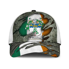 Clan Odowling Coat Of Arms - Irish Family Crest Classic Cap BW14 Odowling Coat Of Arms Irish Cap