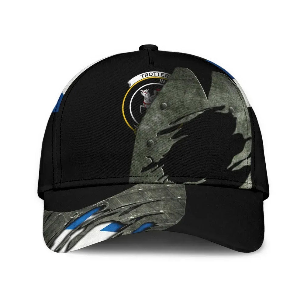 Clan Trotter Tartan Crest Classic Cap AE11 Trotter Tartan Tartan Cap