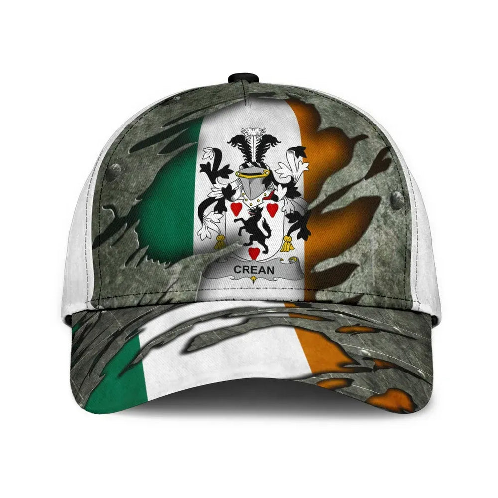 Clan Crean Coat Of Arms - Irish Family Crest Classic Cap ND58 Crean Coat Of Arms Irish Cap