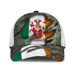 Clan Loughlin Coat Of Arms - Irish Family Crest Classic Cap LA40 Loughlin Coat Of Arms Irish Cap