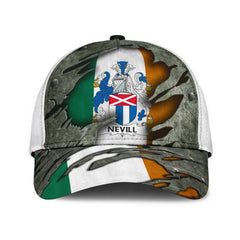 Clan Nevill Coat Of Arms - Irish Family Crest Classic Cap JZ65 Nevill Coat Of Arms Irish Cap