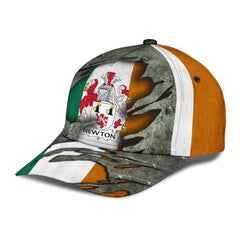 Clan Newton Coat Of Arms - Irish Family Crest Classic Cap PA34 Newton Coat Of Arms Irish Cap