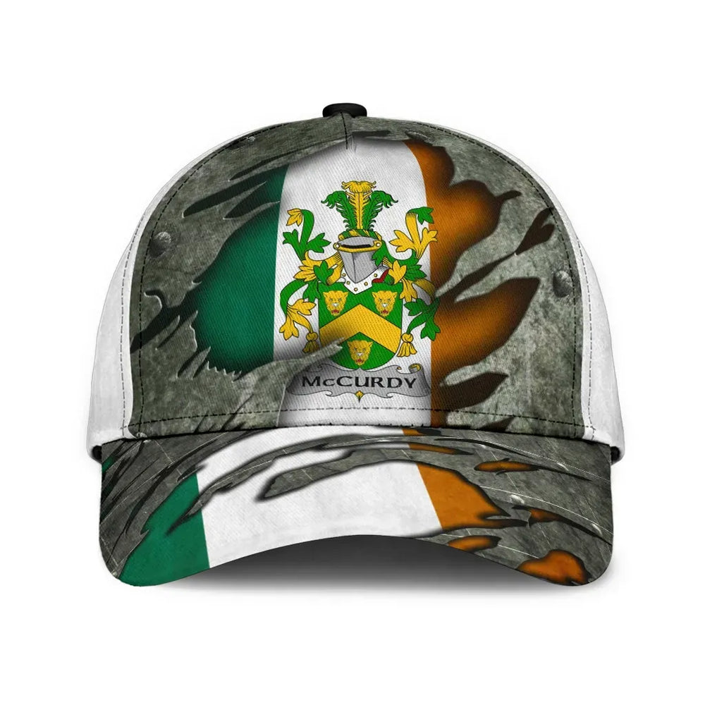 Clan Mccurdy Coat Of Arms - Irish Family Crest Classic Cap GR21 Mccurdy Coat Of Arms Irish Cap