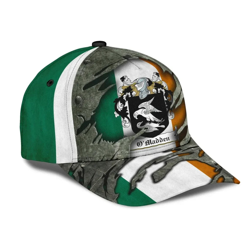 Clan Omadden Coat Of Arms - Irish Family Crest Classic Cap VL76 Omadden Coat Of Arms Irish Cap
