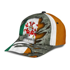 Clan Thacker Coat Of Arms - Irish Family Crest Classic Cap CL68 Thacker Coat Of Arms Irish Cap