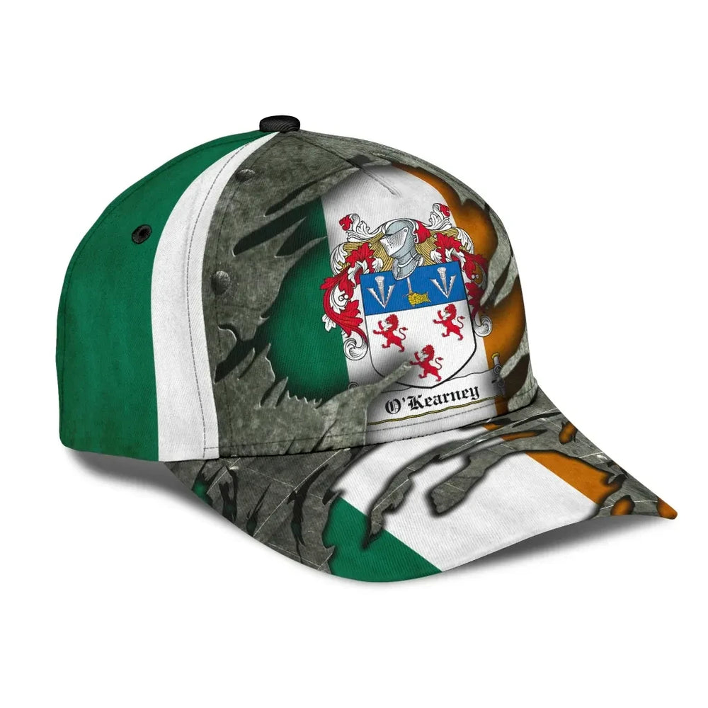 Clan Okearney Coat Of Arms - Irish Family Crest Classic Cap IU41 Okearney Coat Of Arms Irish Cap