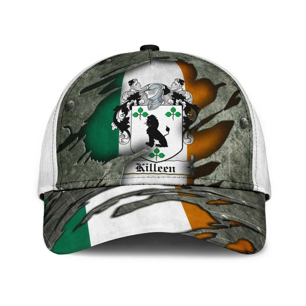 Clan Killeen Coat Of Arms - Irish Family Crest Classic Cap KC63 Killeen Coat Of Arms Irish Cap
