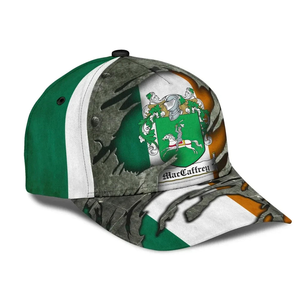 Clan Maccaffery Coat Of Arms - Irish Family Crest Classic Cap ZZ22 Maccaffery Coat Of Arms Irish Cap