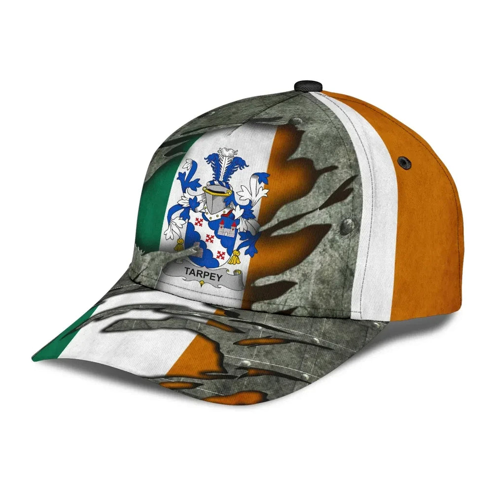 Clan Tarpey Coat Of Arms - Irish Family Crest Classic Cap AV69 Tarpey Coat Of Arms Irish Cap