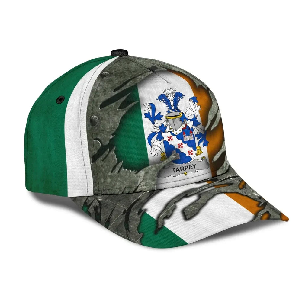 Clan Tarpey Coat Of Arms - Irish Family Crest Classic Cap AV69 Tarpey Coat Of Arms Irish Cap