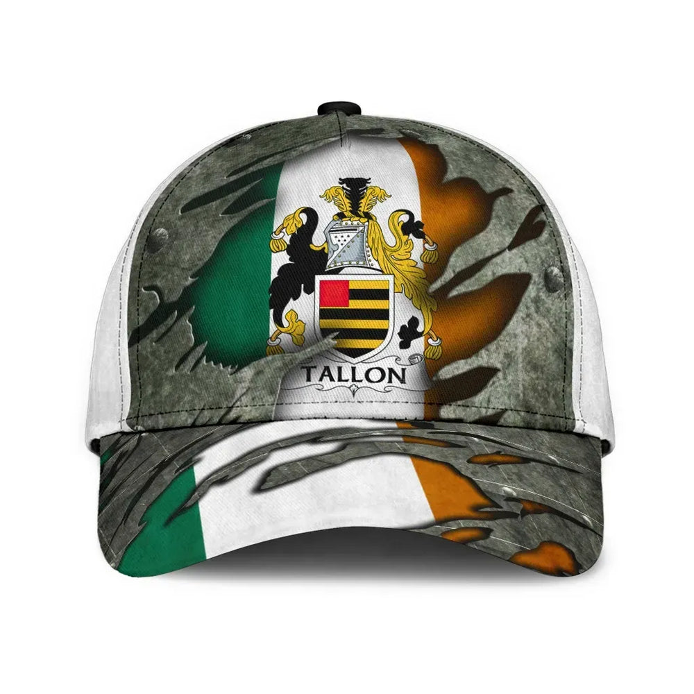 Clan Tallon Coat Of Arms - Irish Family Crest Classic Cap FZ10 Tallon Coat Of Arms Irish Cap