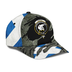 Clan Norvel (or Norvill) Tartan Crest Classic Cap CA88 Norvel (or Norvill) Tartan Tartan Cap