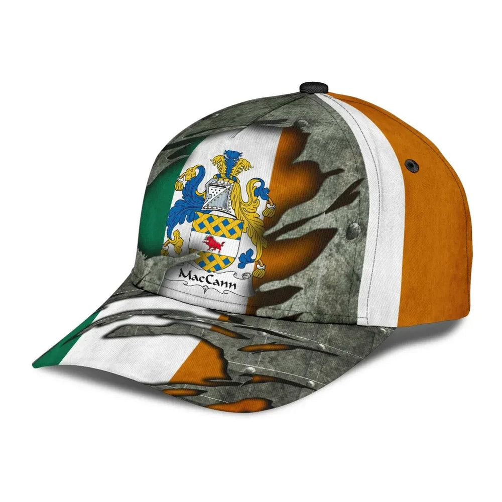 Clan Maccann Coat Of Arms - Irish Family Crest Classic Cap XJ26 Maccann Coat Of Arms Irish Cap