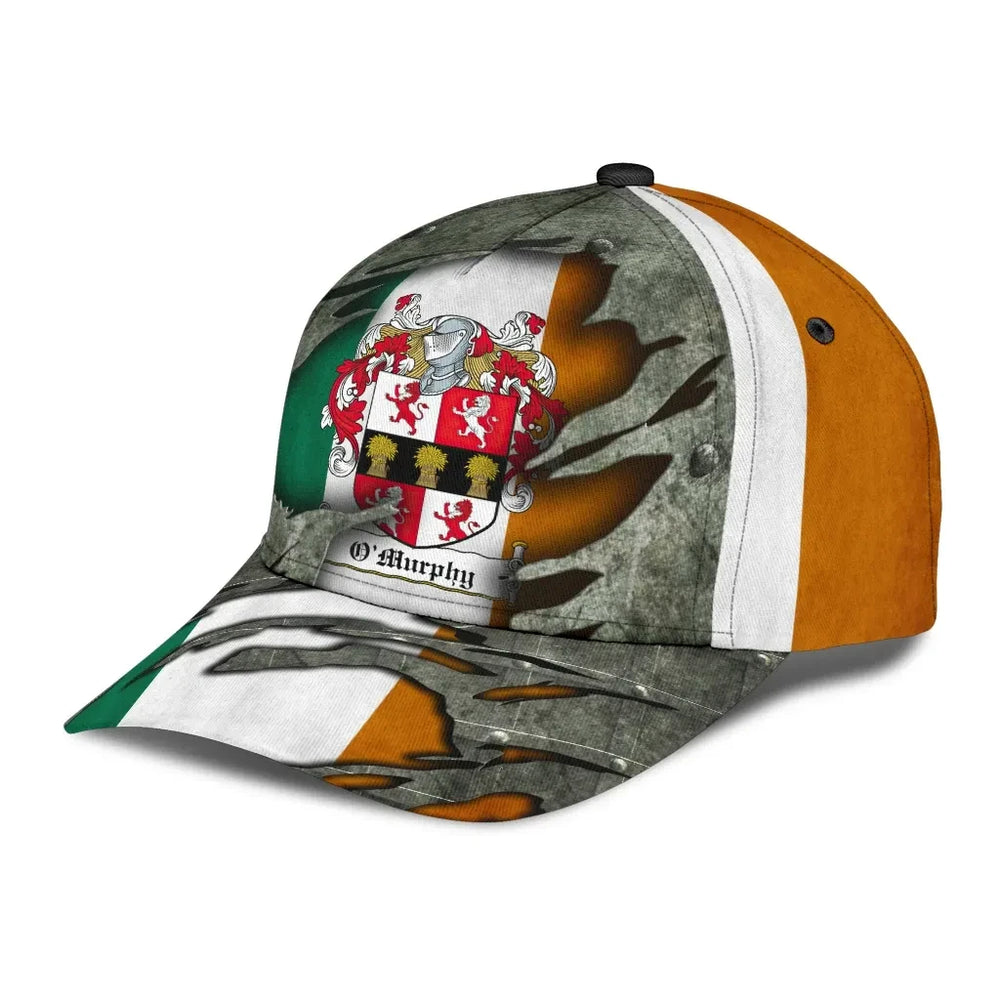 Clan Omurphy Coat Of Arms - Irish Family Crest Classic Cap VI31 Omurphy Coat Of Arms Irish Cap