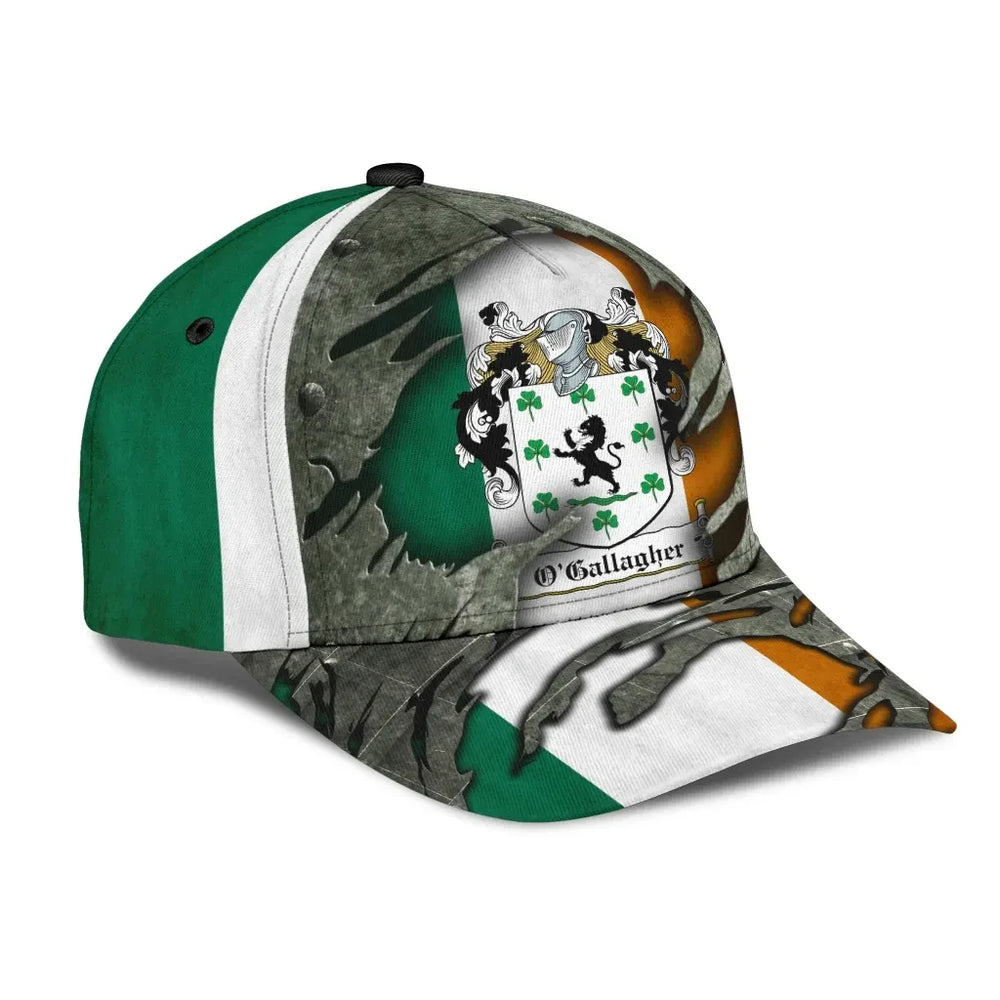 Clan Ogallagher Coat Of Arms - Irish Family Crest Classic Cap WD29 Ogallagher Coat Of Arms Irish Cap