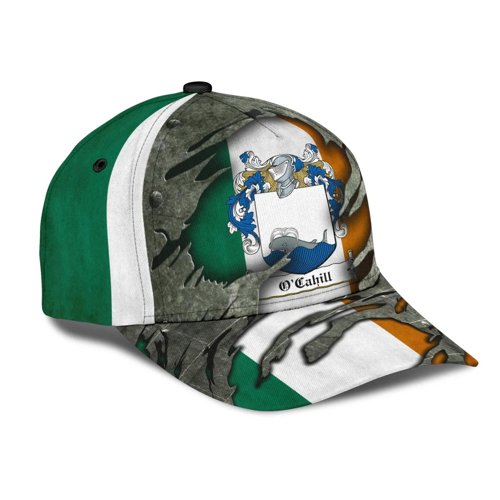 Clan Ocahill Coat Of Arms - Irish Family Crest Classic Cap ML44 Ocahill Coat Of Arms Irish Cap