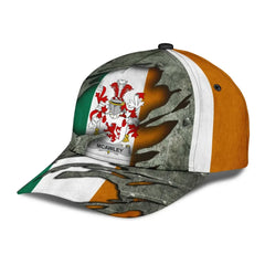 Clan Mcawley Coat Of Arms - Irish Family Crest Classic Cap LY17 Mcawley Coat Of Arms Irish Cap