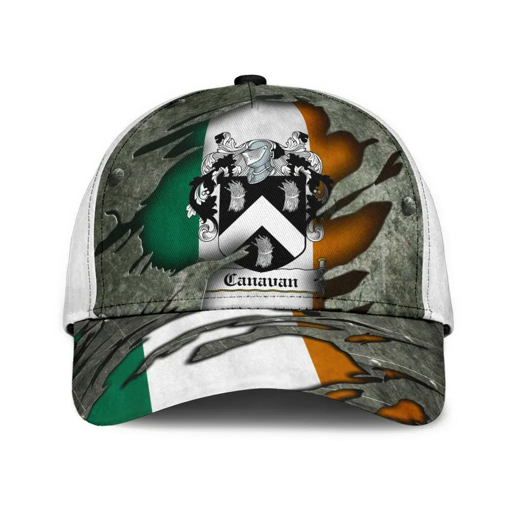 Clan Canavan Coat Of Arms - Irish Family Crest Classic Cap TC72 Canavan Coat Of Arms Irish Cap