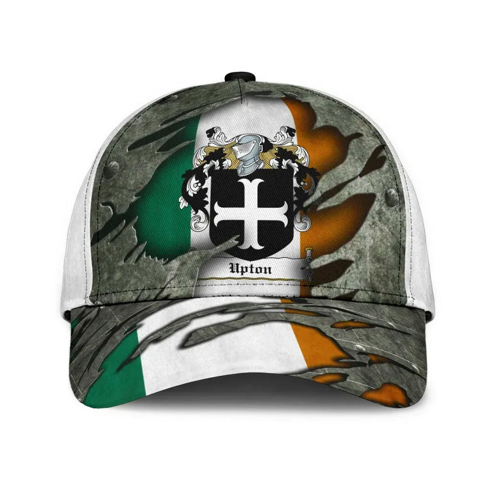 Clan Upton Coat Of Arms - Irish Family Crest Classic Cap VS40 Upton Coat Of Arms Irish Cap