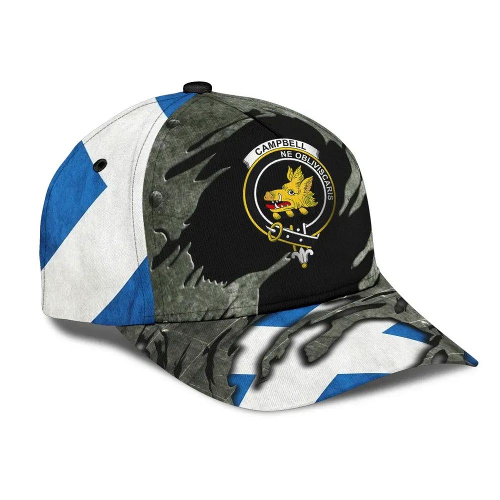 Clan Campbell Tartan Crest Classic Cap YE31 Campbell Tartan Tartan Cap