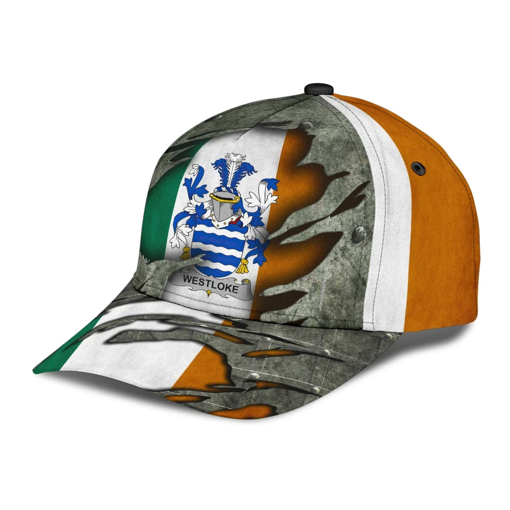 Clan Westloke Coat Of Arms - Irish Family Crest Classic Cap LY93 Westloke Coat Of Arms Irish Cap