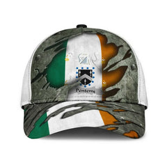 Clan Penteny Coat Of Arms - Irish Family Crest Classic Cap TN78 Penteny Coat Of Arms Irish Cap