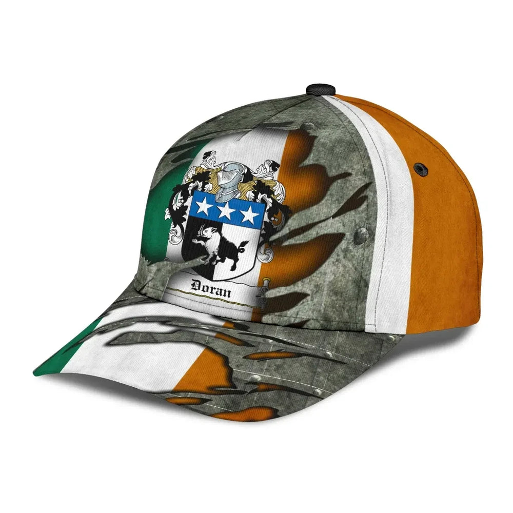 Clan Doran Coat Of Arms - Irish Family Crest Classic Cap YW49 Doran Coat Of Arms Irish Cap